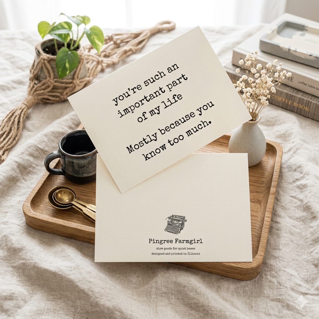 You Know Too Much" | Sassy Friendship & "Bestie" Greeting Card