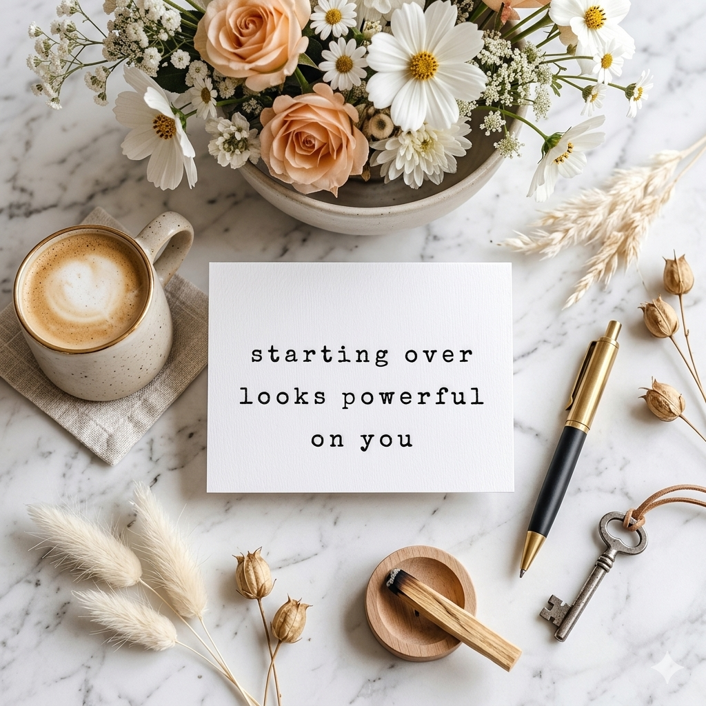 "Starting Over" | Empowering New Beginnings Greeting Card