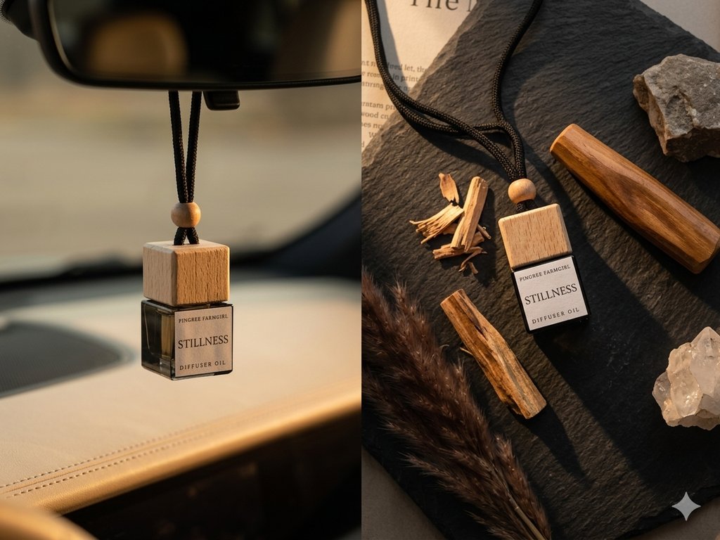 STILLNESS | White Tea & Jasmine "Mobile Sanctuary" Car Diffuser