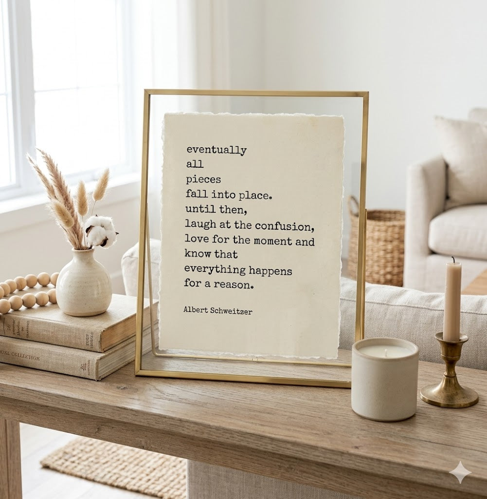 “All Things Fall Into Place" | Deckled Edge Fine Art Print