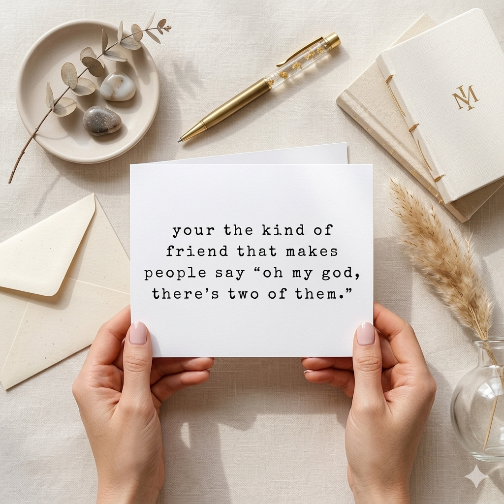 “There's Two Of Them" | Sassy Best Friend Greeting Card