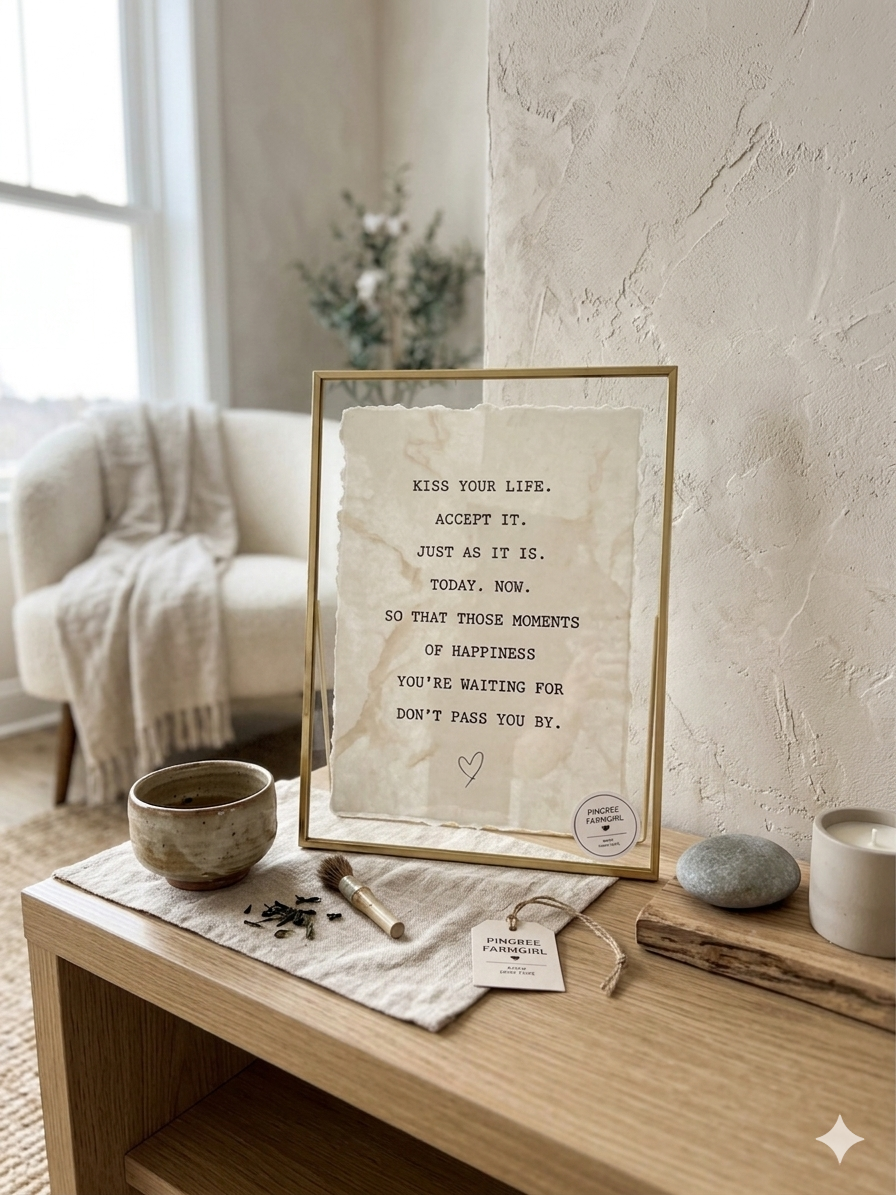"Kiss Your Life" | Tara Brach Deckled Edge Fine Art Print