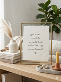 "Owe It To Yourself" | Dreamer’s Deckled Edge Fine Art Print