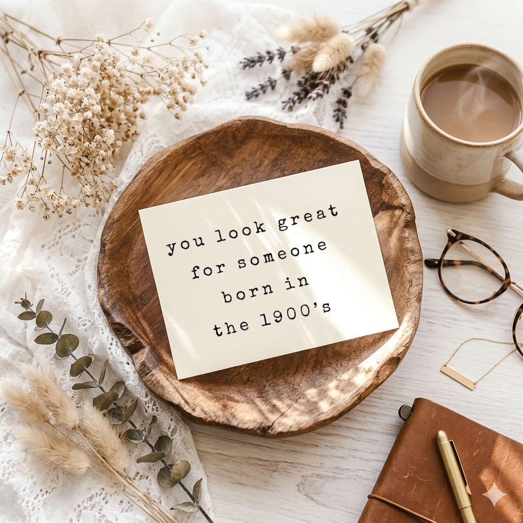 “Born in the 1900s" | Sassy Birthday Greeting Card