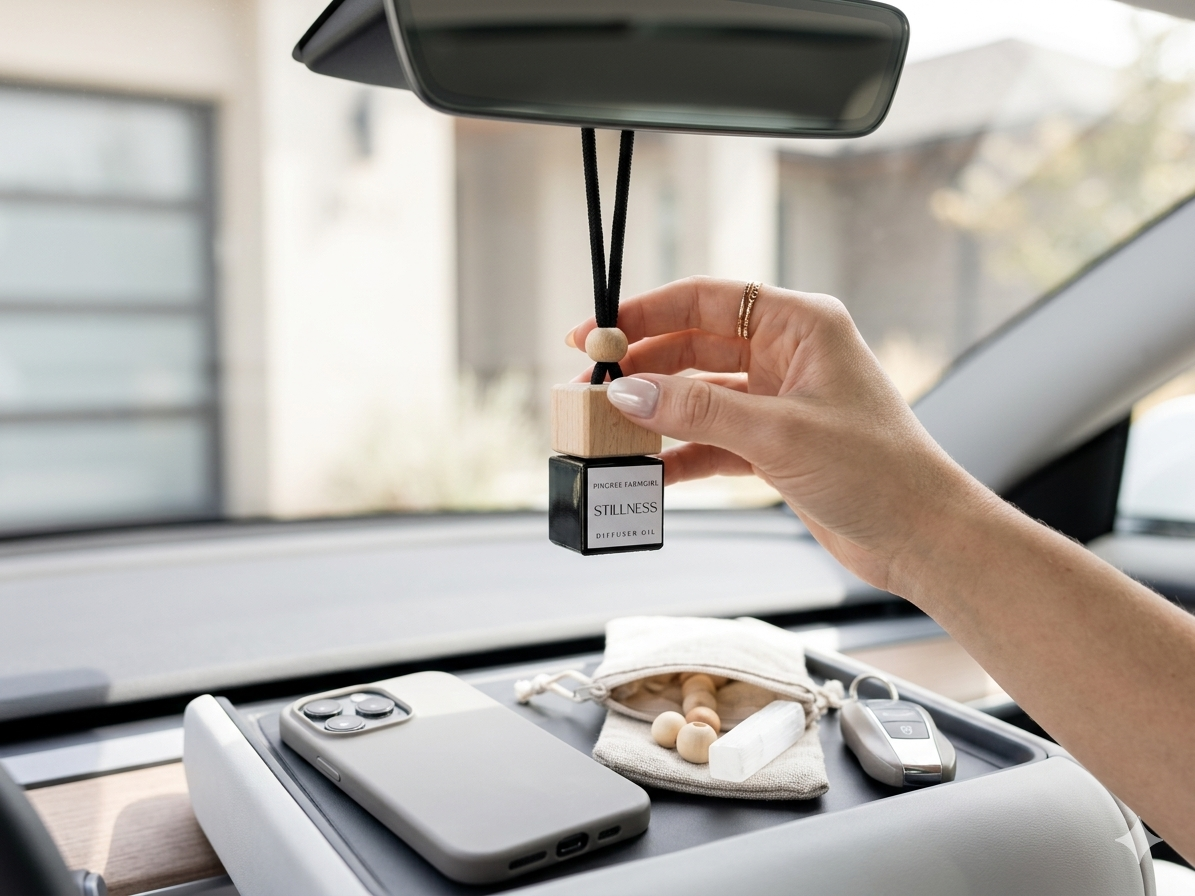 STILLNESS | White Tea & Jasmine "Mobile Sanctuary" Car Diffuser