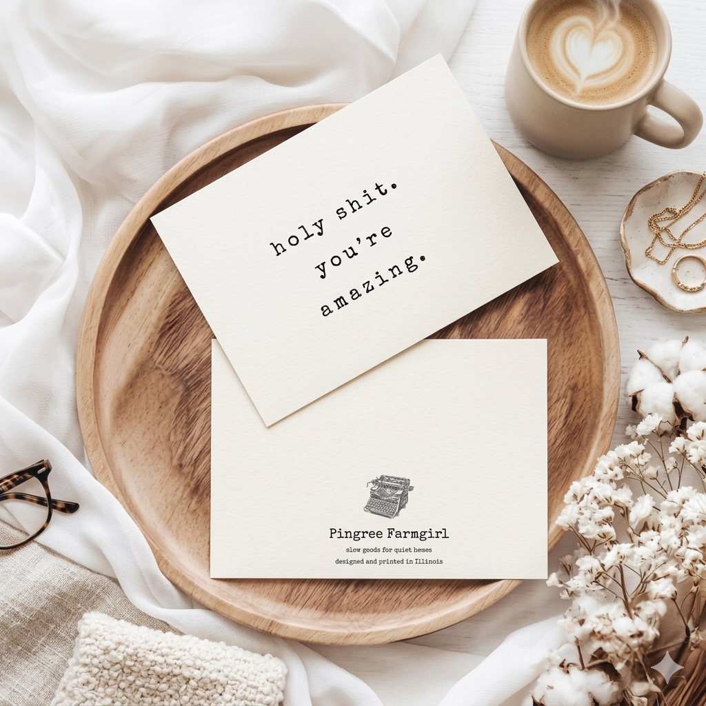 “Holy Shit, You're Amazing" | Sassy Encouragement Greeting Card