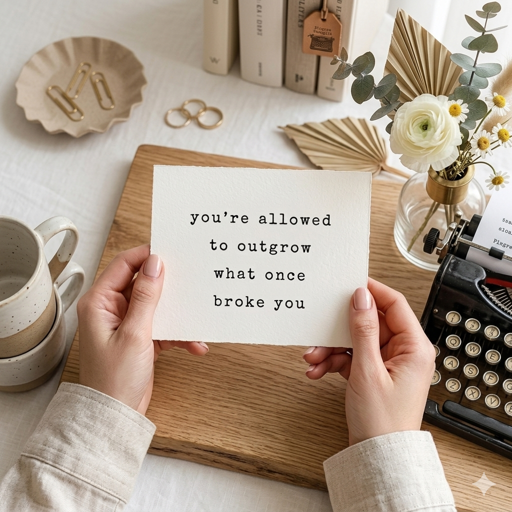 “Allowed To Outgrow" | Empowering Healing & Growth Card