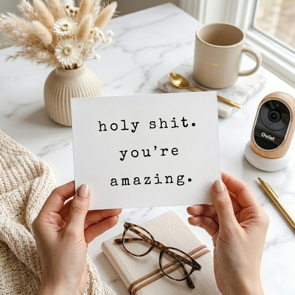 “Holy Shit, You're Amazing" | Sassy Encouragement Greeting Card