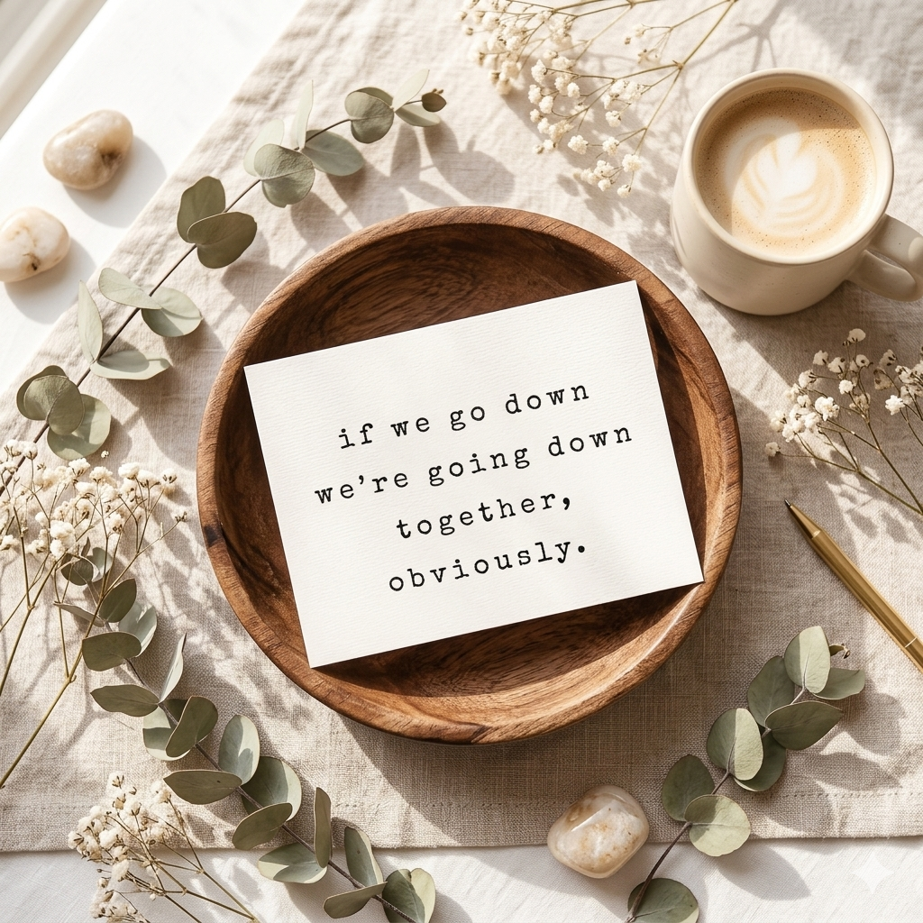 "Going Down Together" | Sassy Ride-or-Die Greeting Card