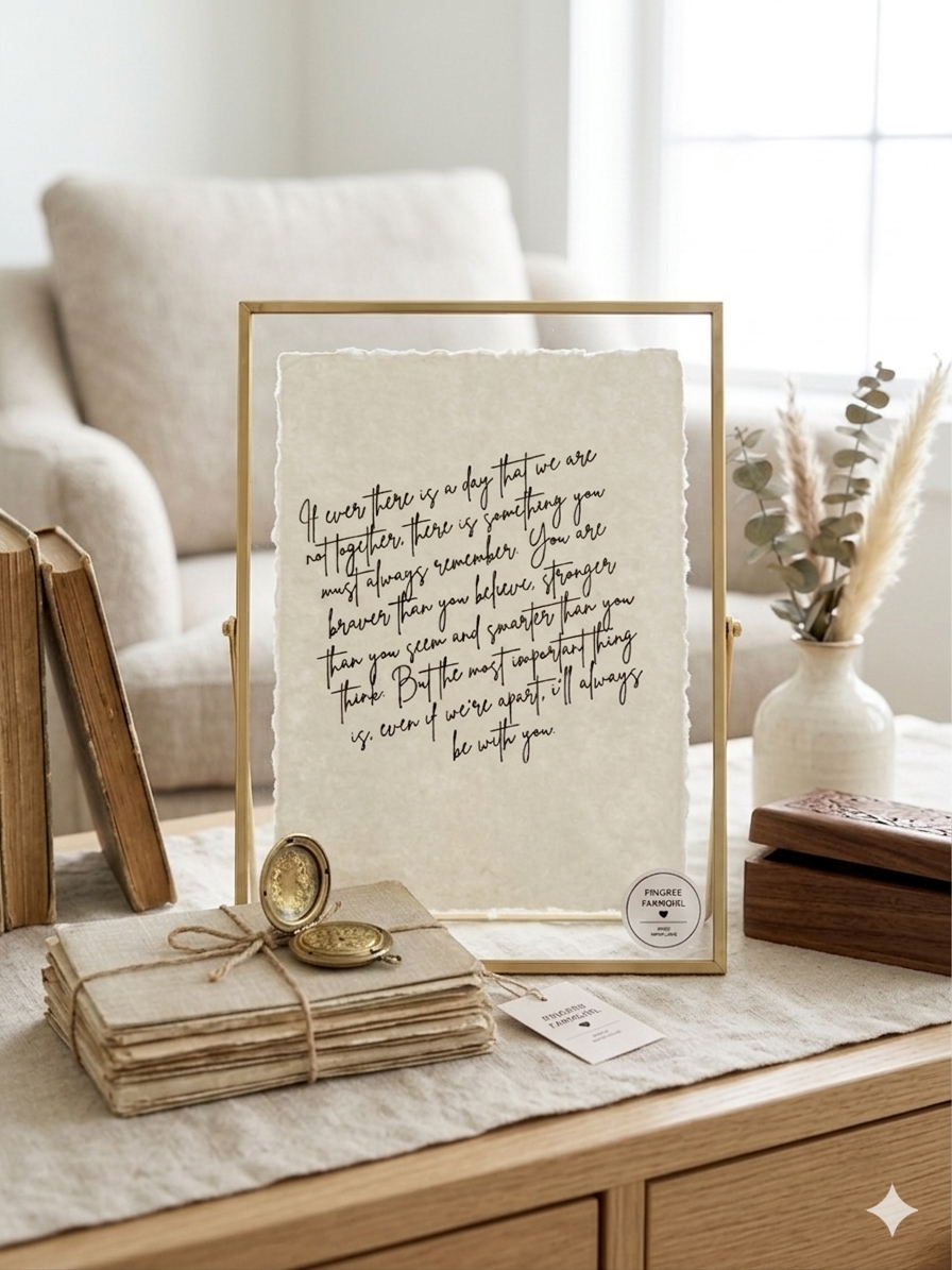 Always Remember" | Winnie the Pooh Deckled Edge Fine Art Print