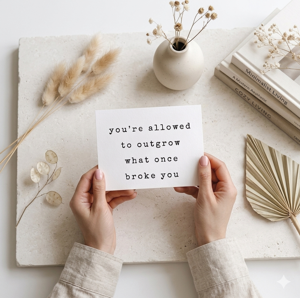“Allowed To Outgrow" | Empowering Healing & Growth Card