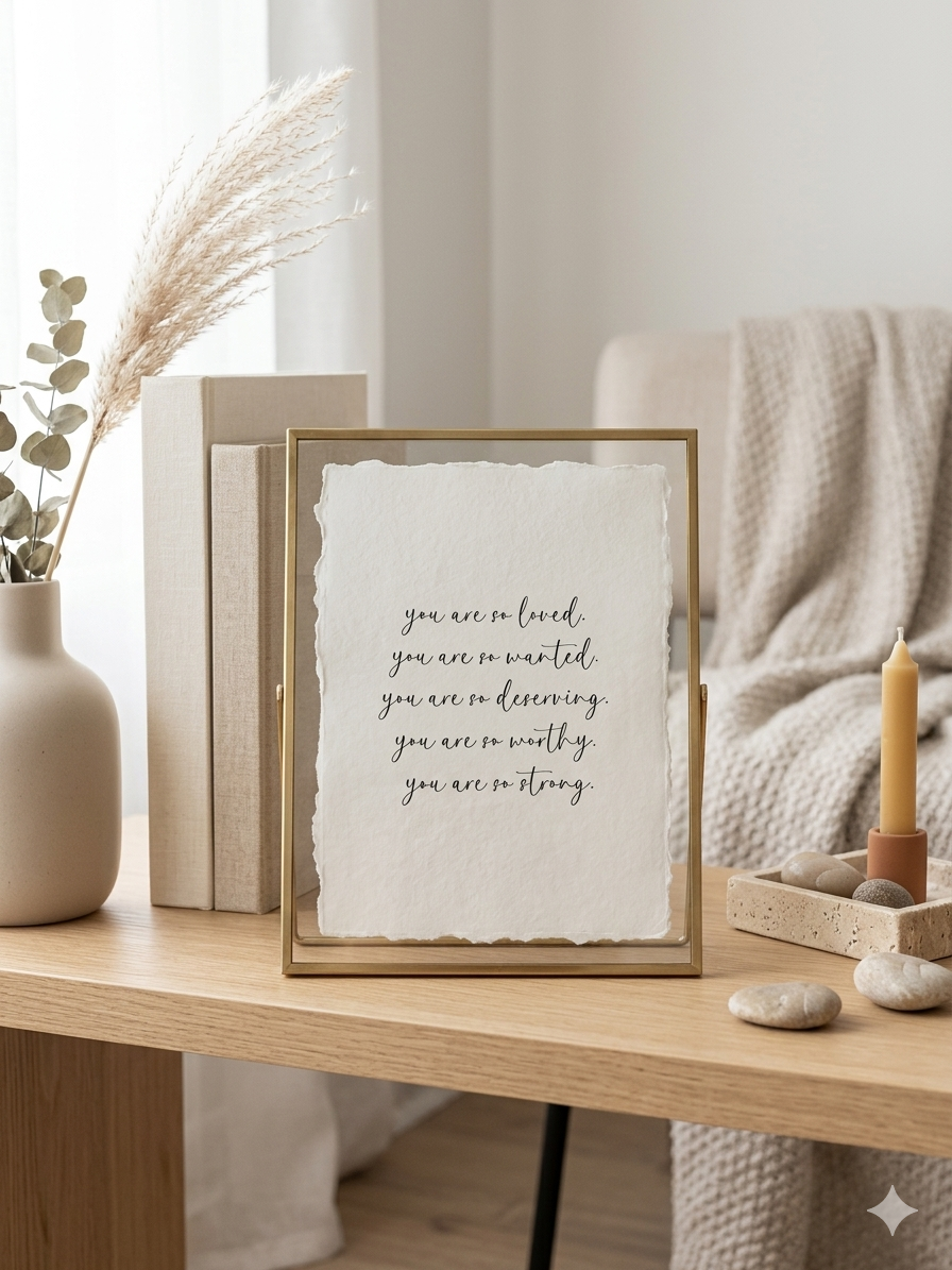 "You Are So Loved" | Affirmation Deckled Edge Fine Art Print