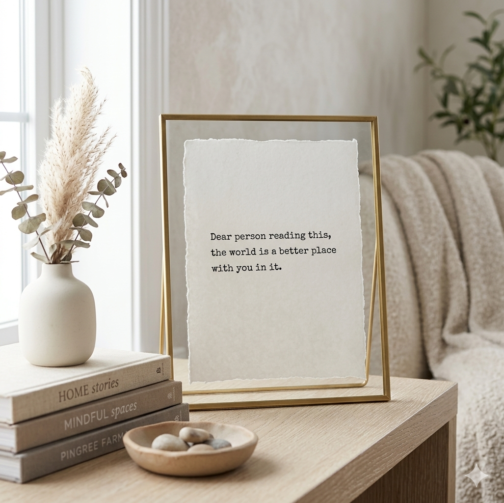 "Dear Person" | Connection & Kindness Deckled Edge Art Print
