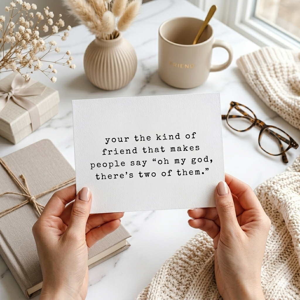 “There's Two Of Them" | Sassy Best Friend Greeting Card