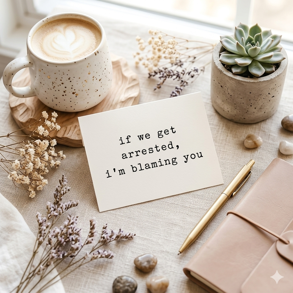 "I'm Blaming You" | Sassy Best Friend Greeting Card