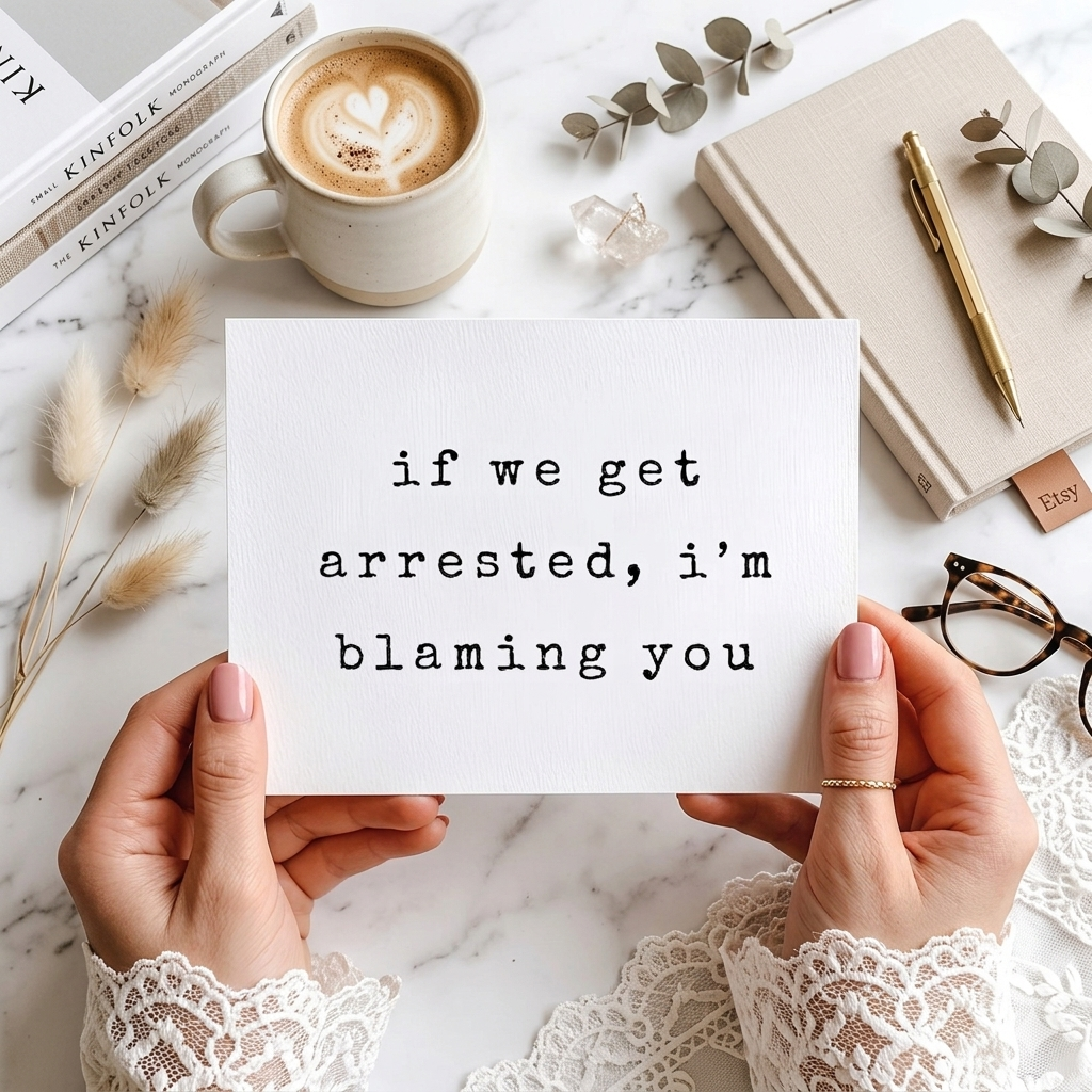 "I'm Blaming You" | Sassy Best Friend Greeting Card