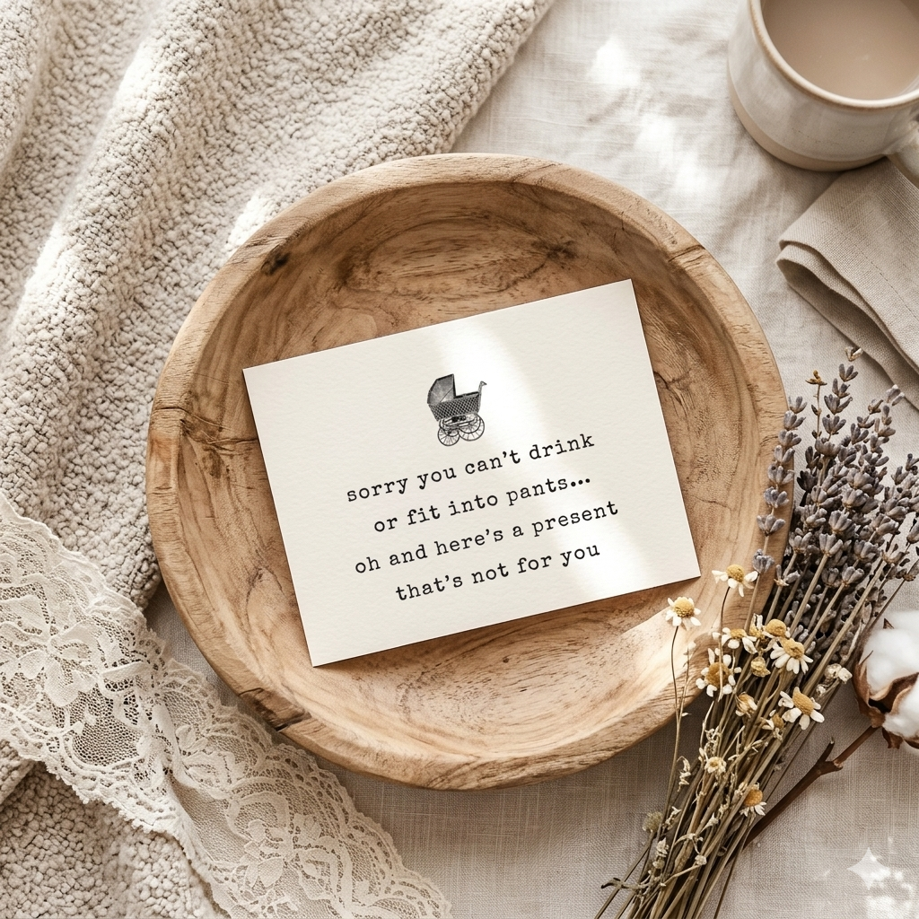 “Not A Gift For You" | Sassy Baby Shower Greeting Card