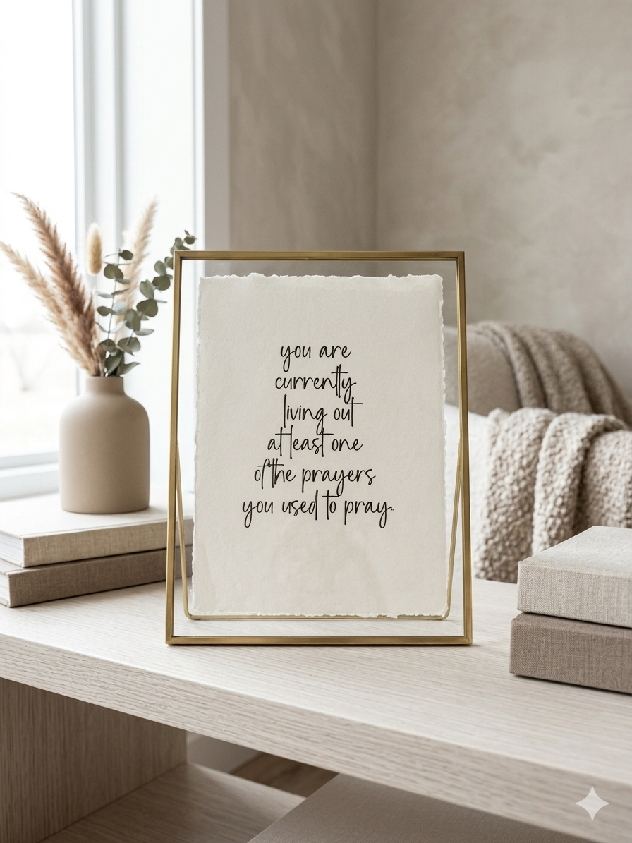 “Answered Prayers" | Gratitude & Mindfulness Deckled Edge Fine Art Print