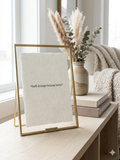 "Soft Things Belong Here" | Deckled Edge Sanctuary Art Print