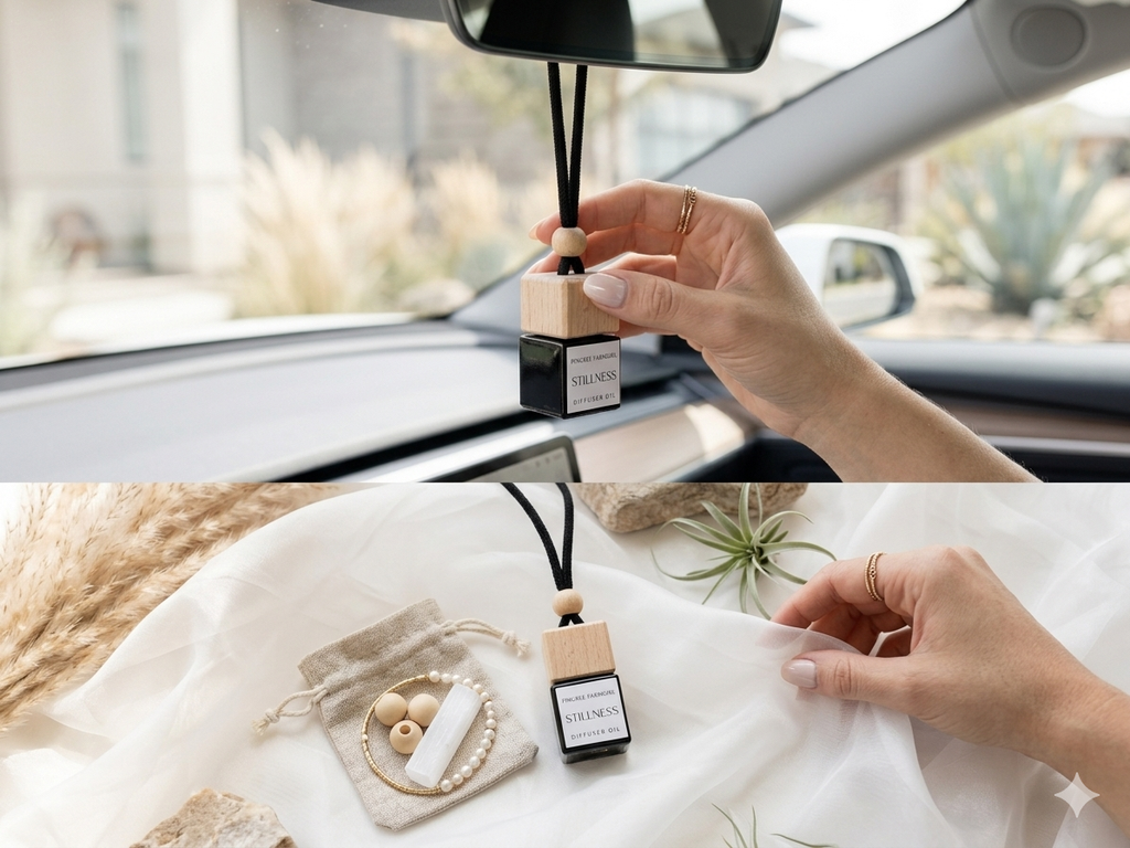 STILLNESS | White Tea & Jasmine "Mobile Sanctuary" Car Diffuser