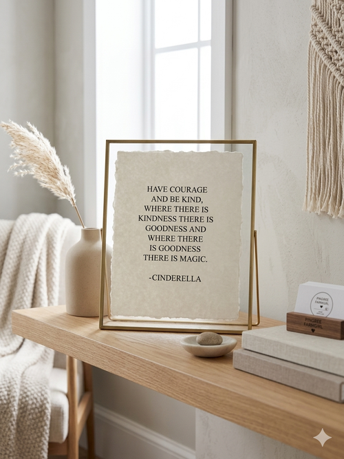 "Courage & Kindness" | Deckled Edge Fine