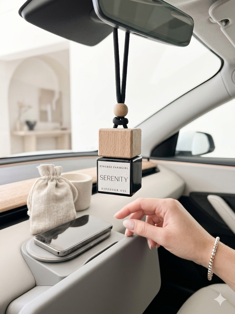 SERENITY | White Tea & Bamboo "Mobile Sanctuary" Car Diffuser
