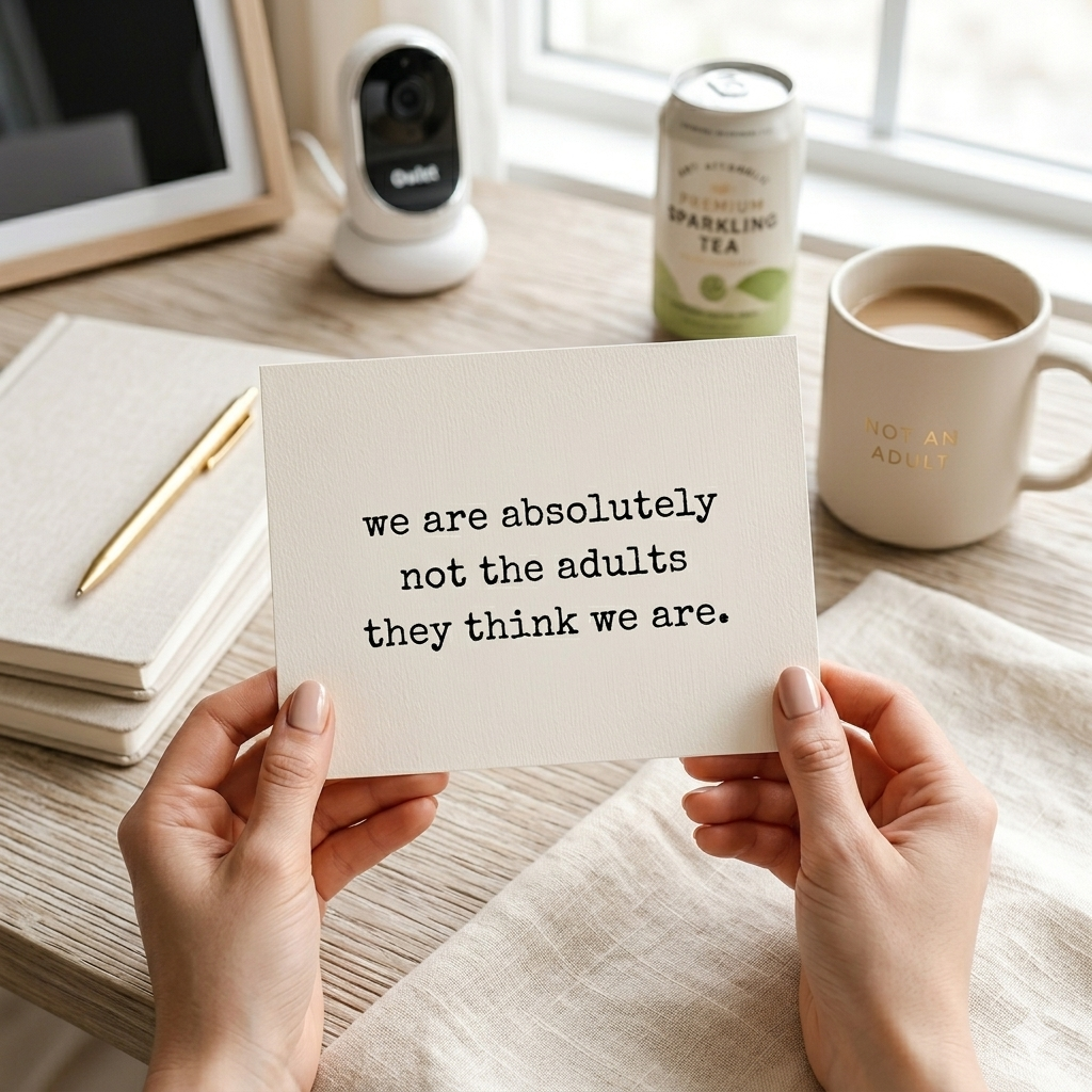 “Not The Adults They Think We Are" | Sassy Friendship Greeting Card