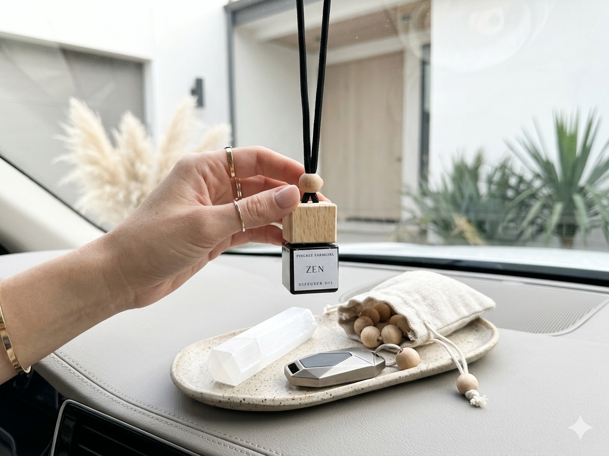 ZEN | Sandalwood & White Tea "Mobile Sanctuary" Car Diffuser