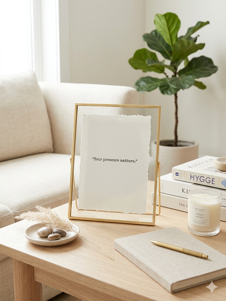 "Your Presence Matters" | Deckled Edge Connection Art Print