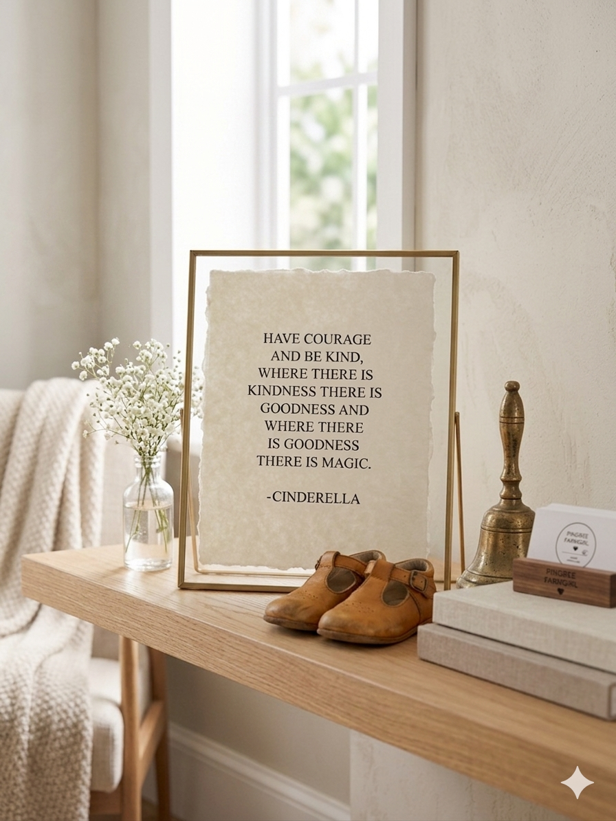 "Courage & Kindness" | Deckled Edge Fine