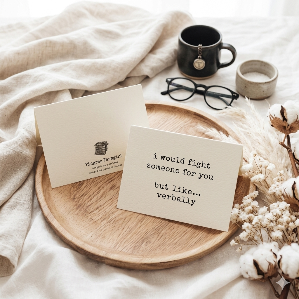 “Fight Someone (Verbally) For You" | Sassy Friendship Greeting Card
