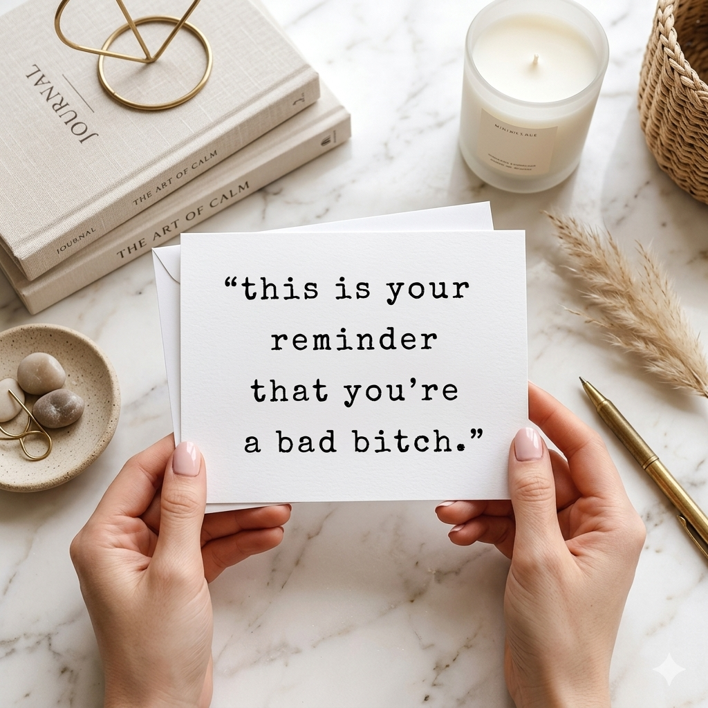 “You’re a Bad Bitch" | Sassy Encouragement Greeting Card