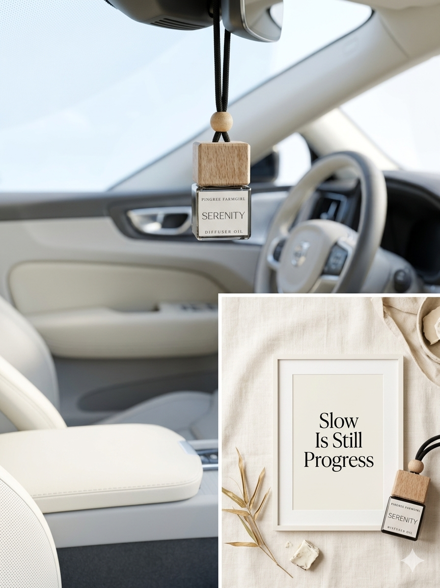 SERENITY | White Tea & Bamboo "Mobile Sanctuary" Car Diffuser