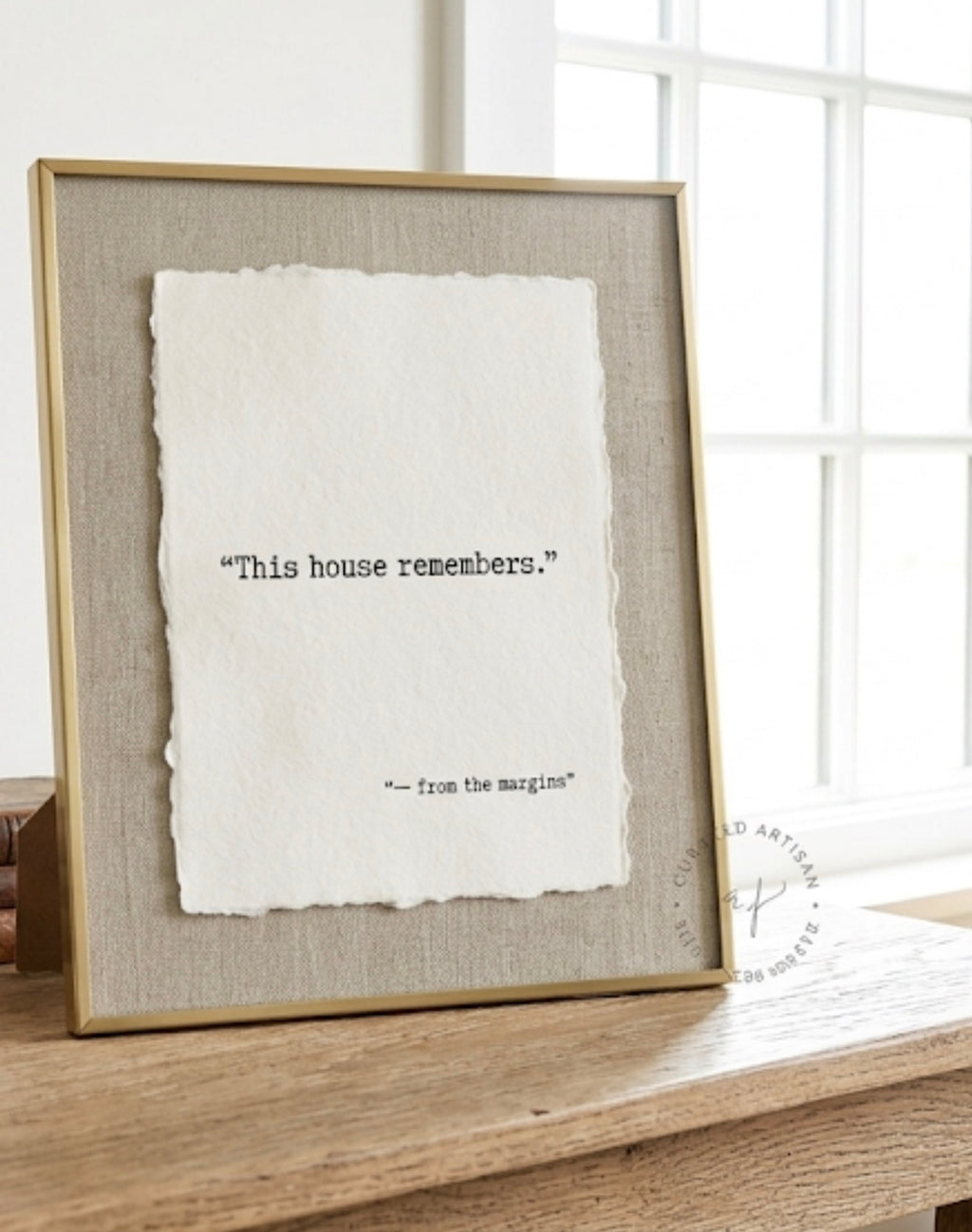 “This House Remembers" | Specialty Deckled Edge Fine Art Print