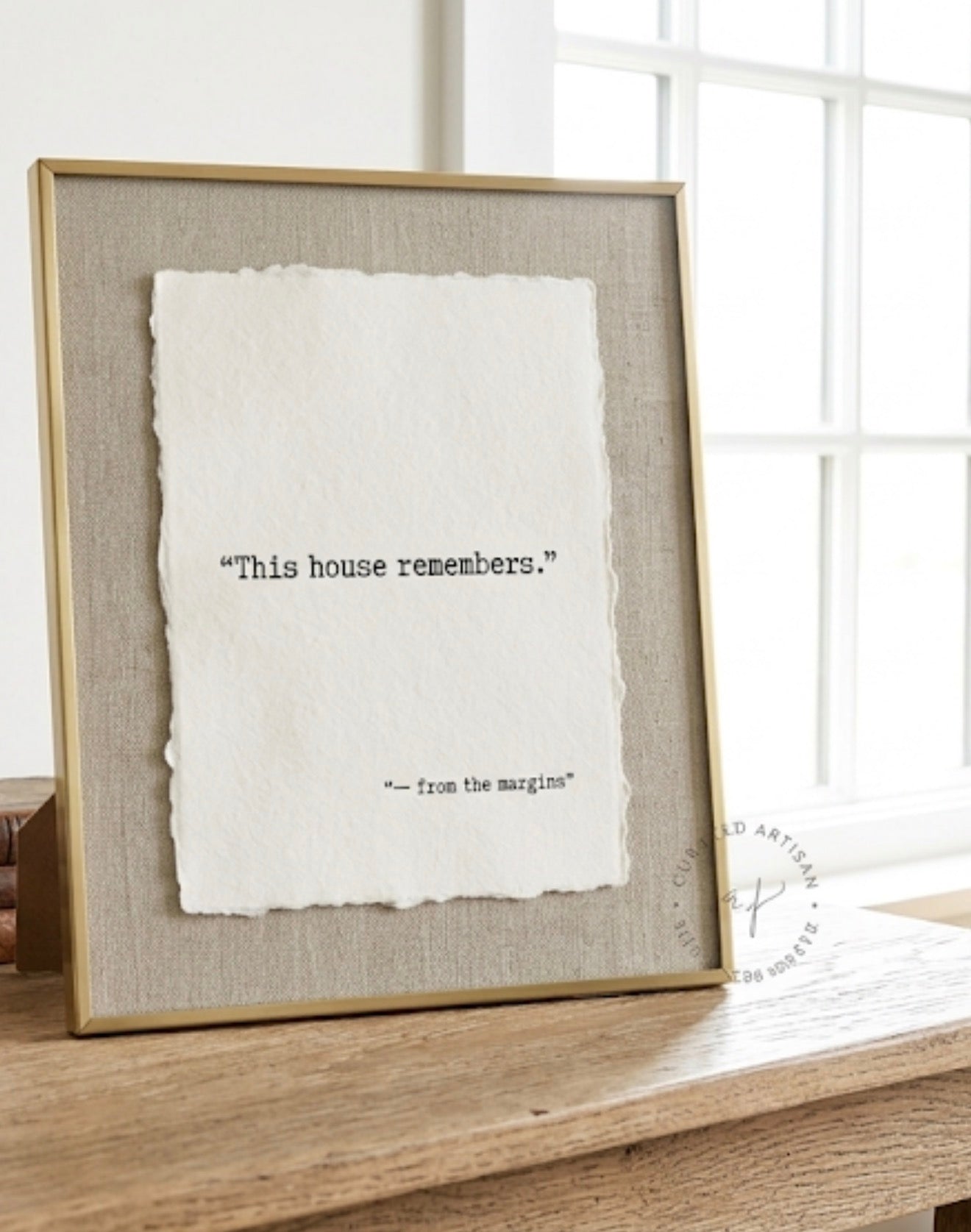 “This House Remembers" | Specialty Deckled Edge Fine Art Print