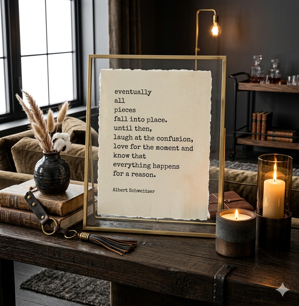 “All Things Fall Into Place" | Deckled Edge Fine Art Print