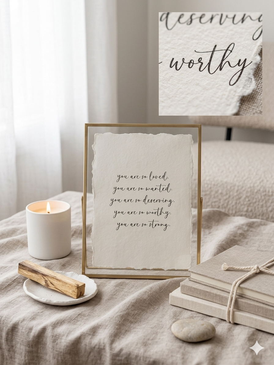 "You Are So Loved" | Affirmation Deckled Edge Fine Art Print
