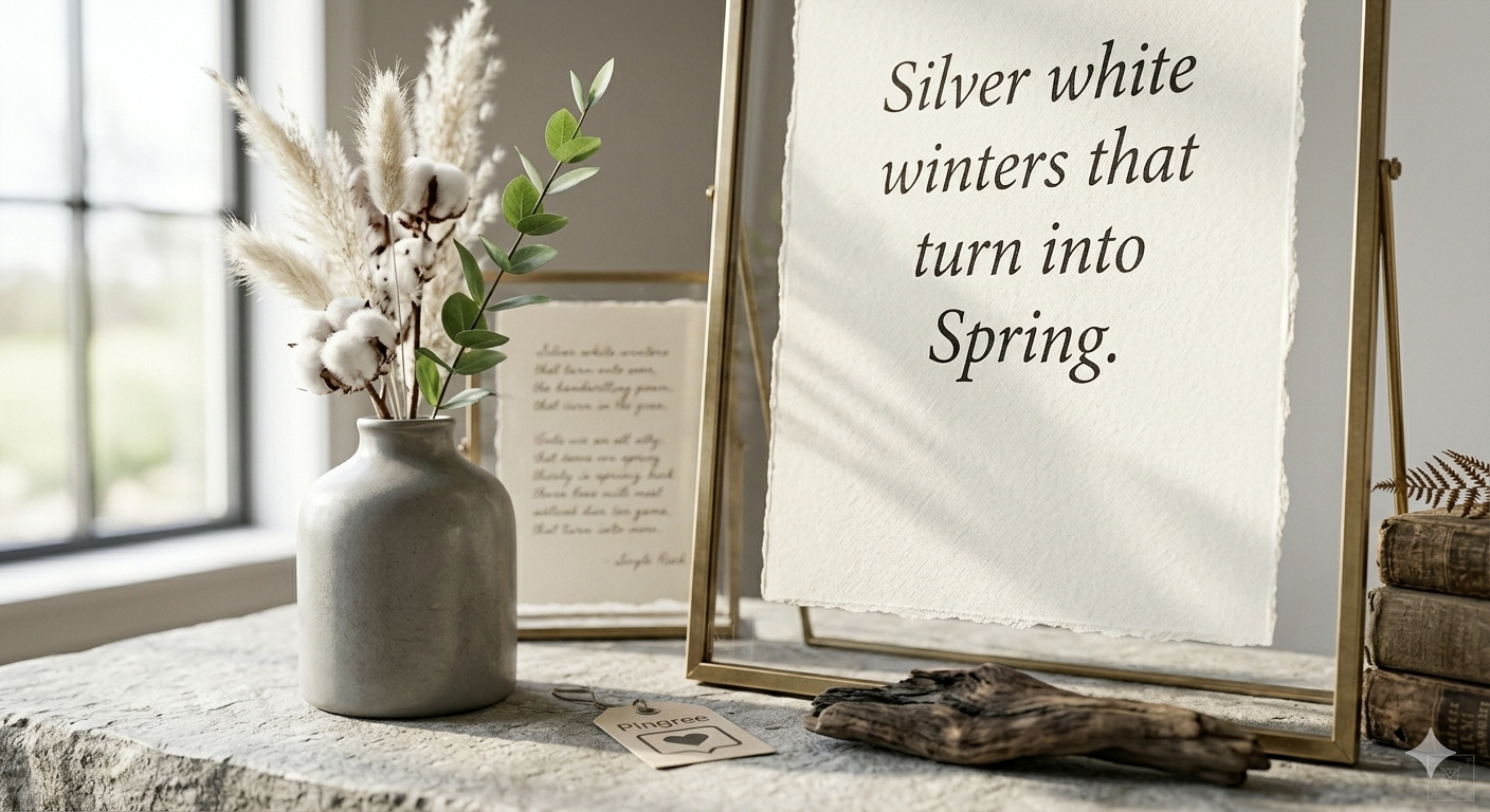 "Winters Into Spring" | Deckled Edge Seasonal Art Print