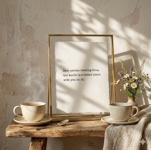 "Dear Person" | Connection & Kindness Deckled Edge Art Print