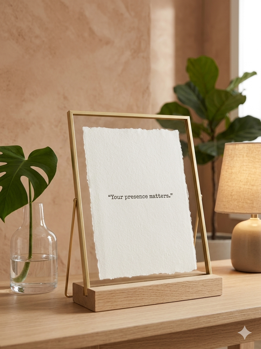 "Your Presence Matters" | Deckled Edge Connection Art Print