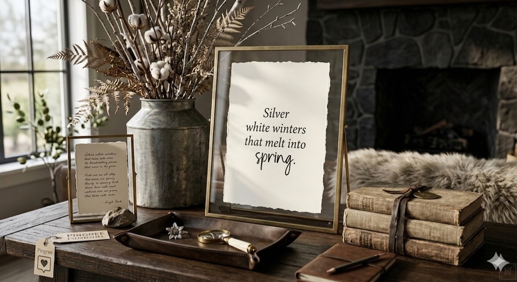 "Winters Into Spring" | Deckled Edge Seasonal Art Print