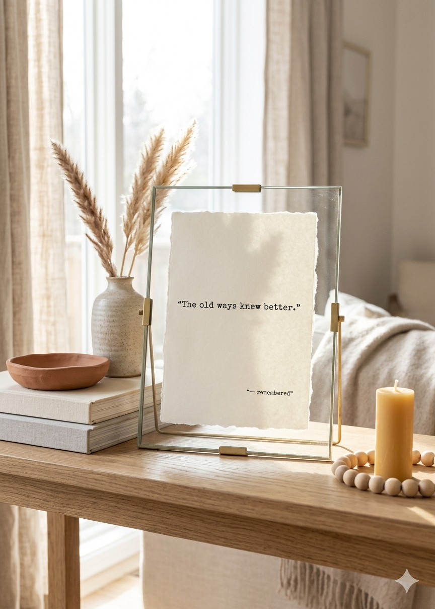 “The Old Ways Knew Better" | Specialty Deckled Edge Fine Art Print