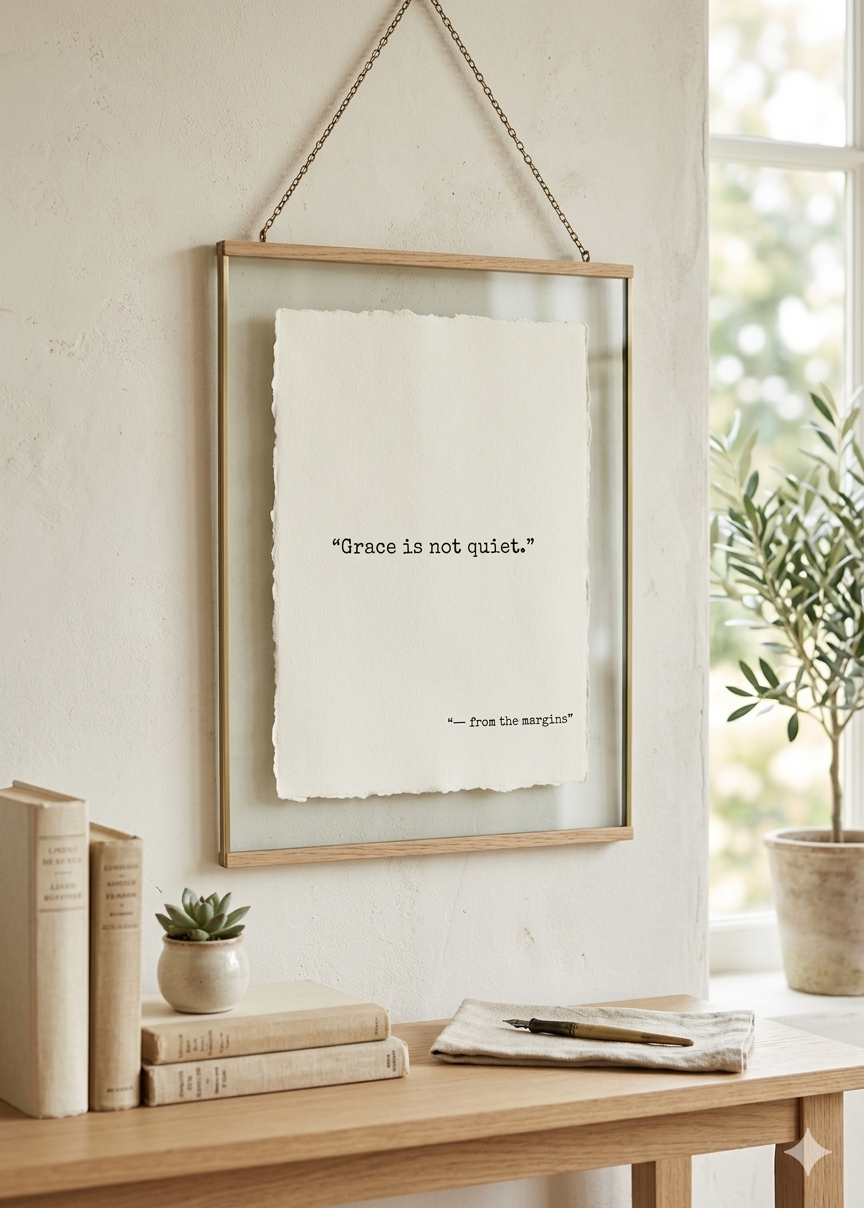 “Grace Is Not Quiet" | Specialty Deckled Edge Fine Art Print