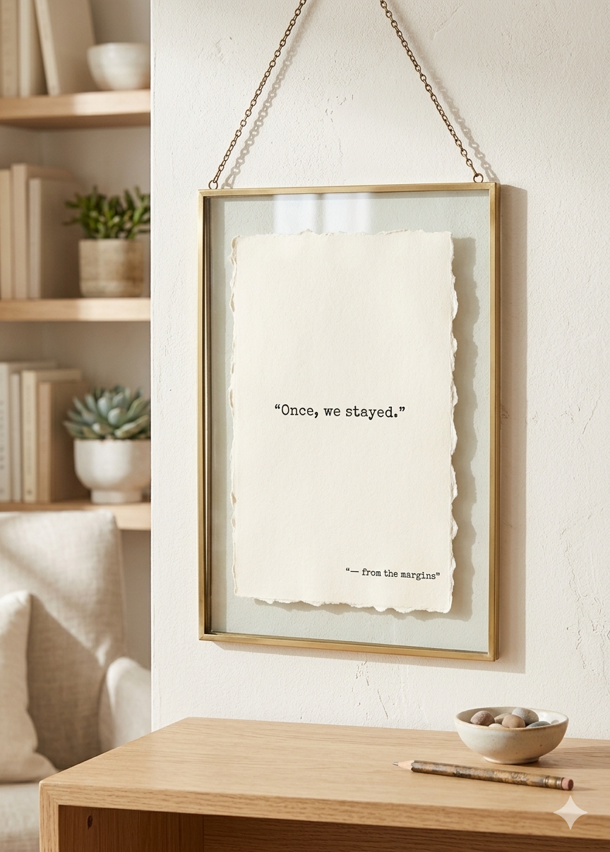 "Once, We Stayed" | Specialty Deckled Edge Fine Art Print