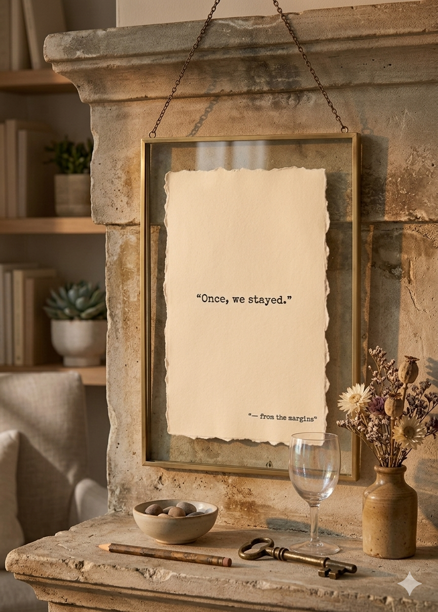 "Once, We Stayed" | Specialty Deckled Edge Fine Art Print