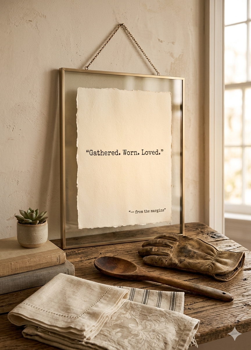 "Gathered. Worn. Loved." | Specialty Deckled Edge Fine Art Print