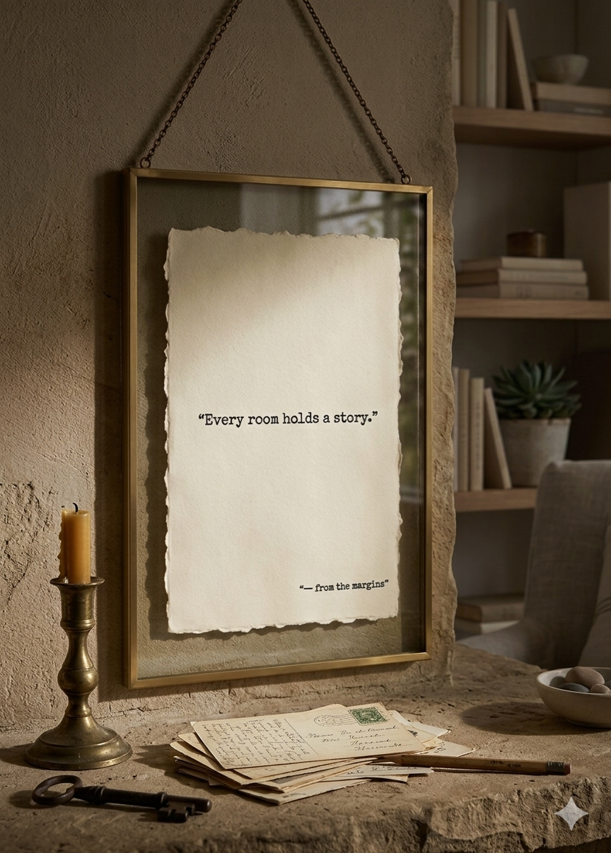 "Every Room Holds A Story" | Specialty Deckled Edge Fine Art Print