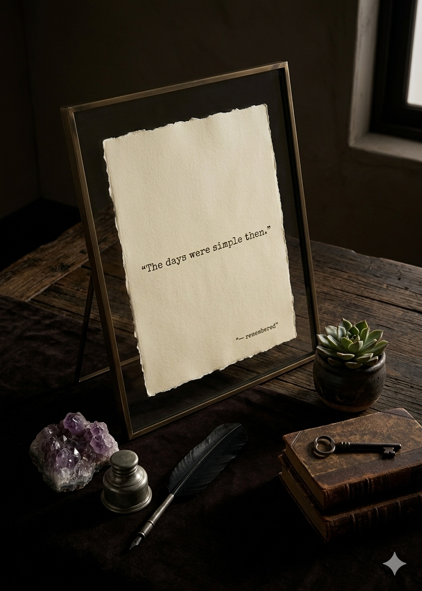 "The Days Were Simple Then" | Specialty Deckled Edge Fine Art Print