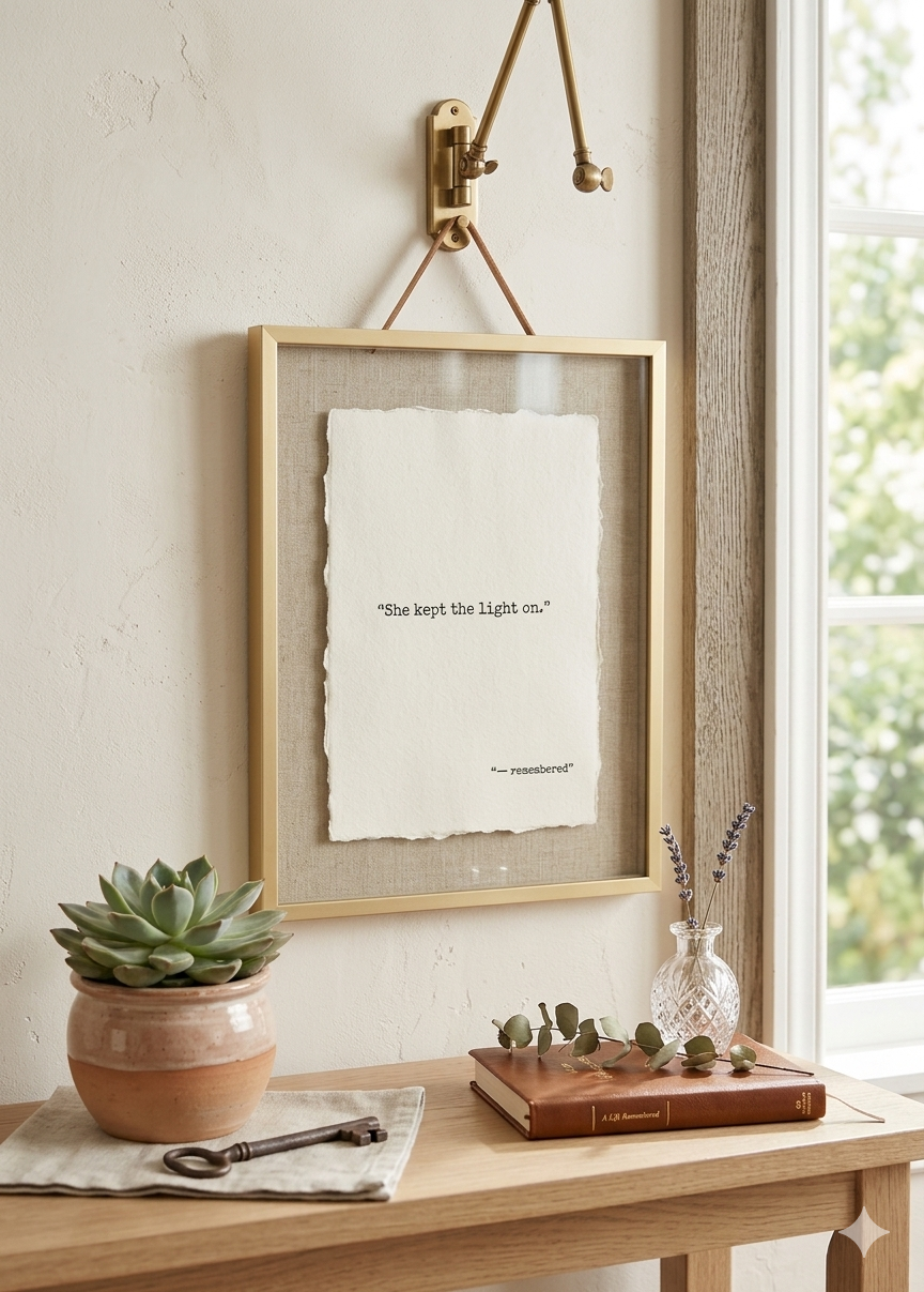 "She Kept The Light On" | Specialty Deckled Edge Fine Art Print
