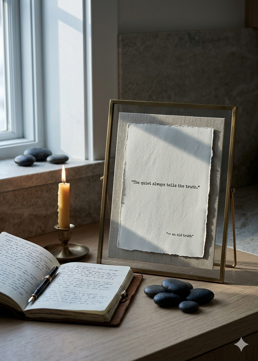 "Quiet Always Tells The Truth" | Specialty Deckled Edge Fine Art Print
